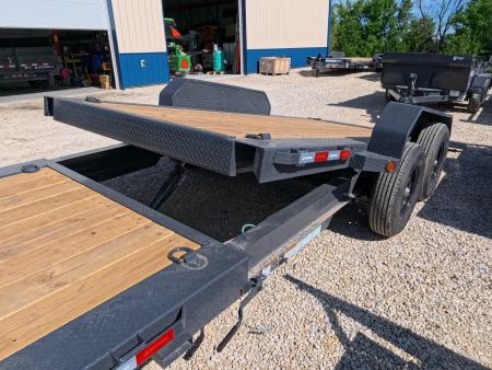 New 2027 Iron Bull 83 x 20 TWB (16 +4) Tilt Trailer 14K GVWR -2)7K Torsion Axles, Electric Brakes, Fork Holders, 10 Ply Tires
