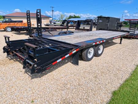 Used 2014 Mac-Lander Trailers USED 102" x 25' Deckover Trailer with 14K GVWR and New Tires