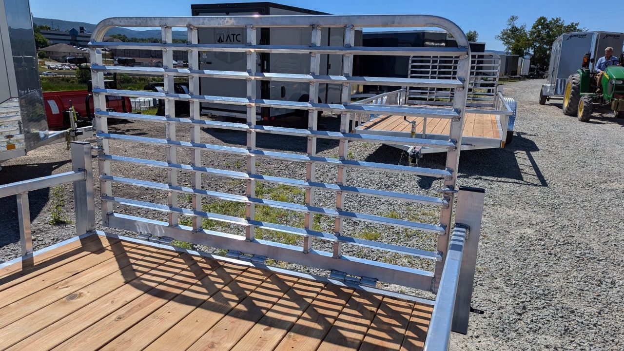 New 2027 Legend 7x16 Open Deluxe Aluminum Utility Trailer w/ Reinforced Gate!