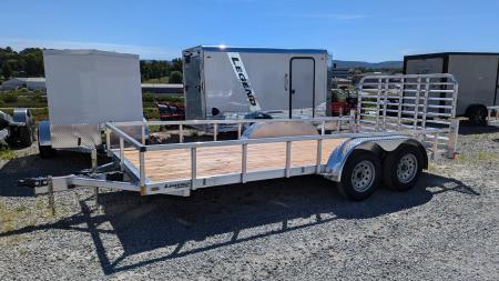 New 2027 Legend 7x16 Open Deluxe Aluminum Utility Trailer w/ Reinforced Gate!
