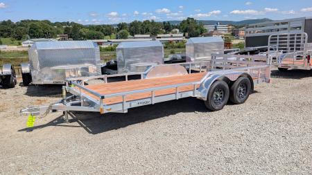 New 2027 Legend 7x16 Open Deluxe Utility Trailer w/ Bi-Fold Gate