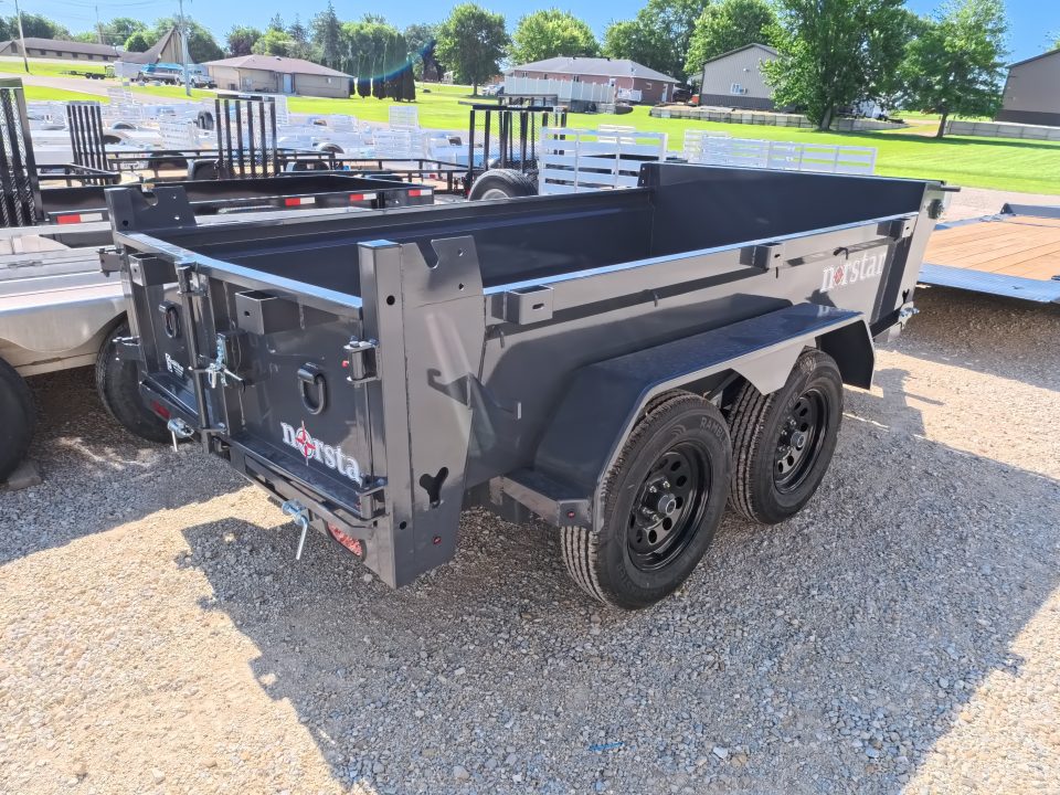 New 2027 Norstar 60 X 10 DCB Dump Trailer with 2) 3500 lb. Axles - Elec. Brakes, 8 Ply Tires - Gray