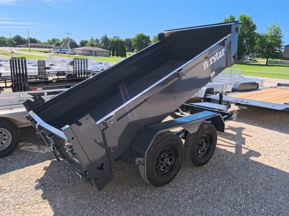 New 2027 Norstar 60 X 10 DCB Dump Trailer with 2) 3500 lb. Axles - Elec. Brakes, 8 Ply Tires - Gray