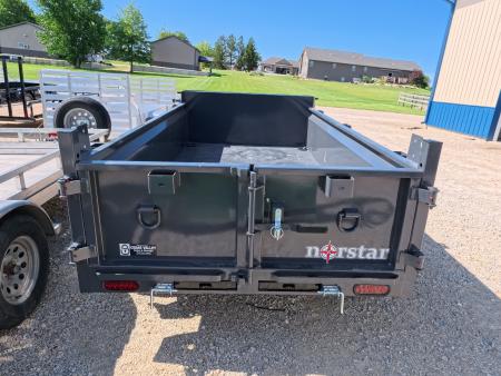 New 2027 Norstar 60 X 10 DCB Dump Trailer with 2) 3500 lb. Axles - Elec. Brakes, 8 Ply Tires - Gray