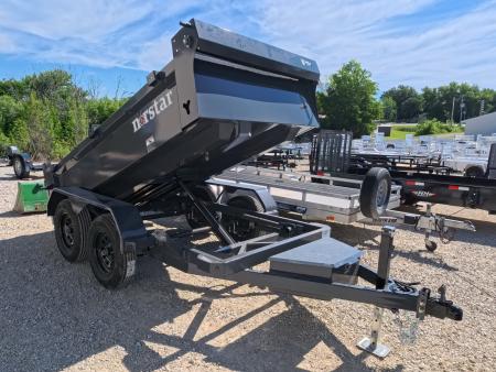 New 2027 Norstar 60 X 10 DCB Dump Trailer with 2) 3500 lb. Axles - Elec. Brakes, 8 Ply Tires - Gray