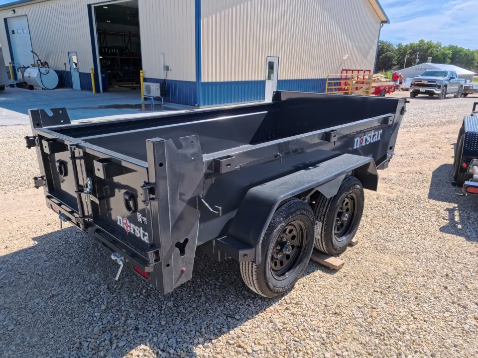 New 2027 Norstar 60 X 10 DCB Dump Trailer with 2) 3500 lb. Axles - Elec. Brakes, 8 Ply Tires - Gray