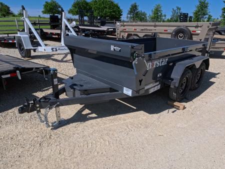 New 2027 Norstar 60 X 10 DCB Dump Trailer with 2) 3500 lb. Axles - Elec. Brakes, 8 Ply Tires - Gray