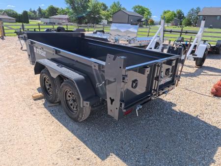 New 2027 Norstar 60 X 10 DCB Dump Trailer with 2) 3500 lb. Axles - Elec. Brakes, 8 Ply Tires - Gray