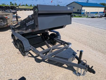 New 2027 Norstar 60 X 10 DCB Dump Trailer with 2) 3500 lb. Axles - Elec. Brakes, 8 Ply Tires - Gray