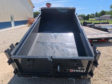 New 2027 Norstar 60 X 10 DCB Dump Trailer with 2) 3500 lb. Axles - Elec. Brakes, 8 Ply Tires - Gray