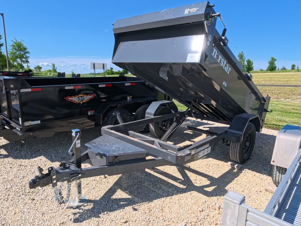 New 2027 Norstar 60 X 10 DCB Dump Trailer 5200 lb. GVWR, Single Axle - Gray