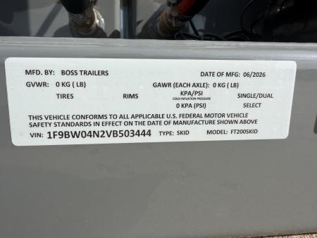 New #503444 2027 BOSS TRAILERS 200 GALLON MOBILE FUEL SKID