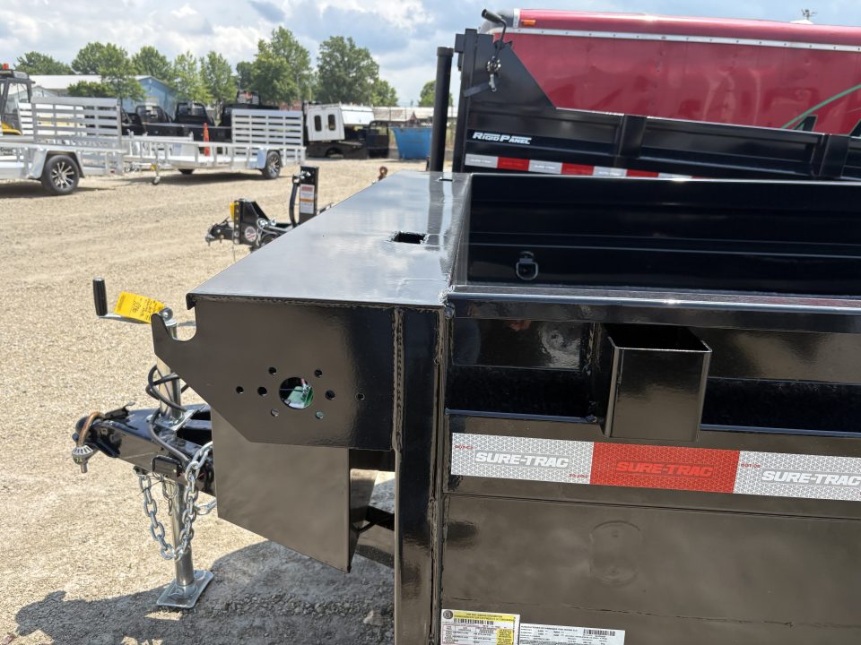 New 2026 Sure-Trac 72 IN X 10 Deckover Dump 10K Single Ram Dump Trailer