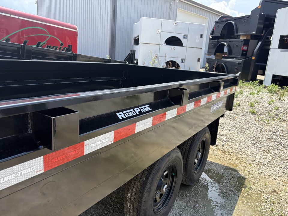 New 2026 Sure-Trac 72 IN X 10 Deckover Dump 10K Single Ram Dump Trailer