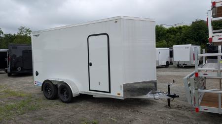 New 2027 Legend 7x14 + 2' V-Nose Aluminum Enclosed Cargo Trailer w/ Ramp Door