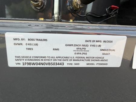 New #503443 2027 BOSS TRAILERS 200 GALLON MOBILE FUEL SKID