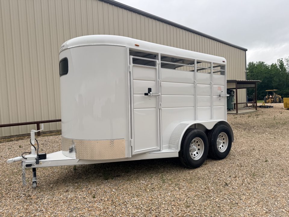 New 2026 Calico Trailers 6 ft x 12 ft Bumper Pull 2 Horse Slant GVWR 7k 3500# Axles Stock / Stock Combo Trailer Stock / Stock Combo Trailer