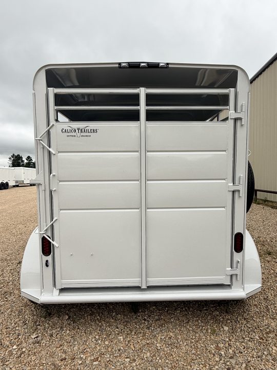 New 2026 Calico Trailers 6 ft x 12 ft Bumper Pull 2 Horse Slant GVWR 7k 3500# Axles Stock / Stock Combo Trailer Stock / Stock Combo Trailer