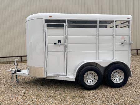 New 2026 Calico Trailers 6 ft x 12 ft Bumper Pull 2 Horse Slant GVWR 7k 3500# Axles Stock / Stock Combo Trailer Stock / Stock Combo Trailer