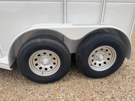 New 2026 Calico Trailers 6 ft x 12 ft Bumper Pull 2 Horse Slant GVWR 7k 3500# Axles Stock / Stock Combo Trailer Stock / Stock Combo Trailer