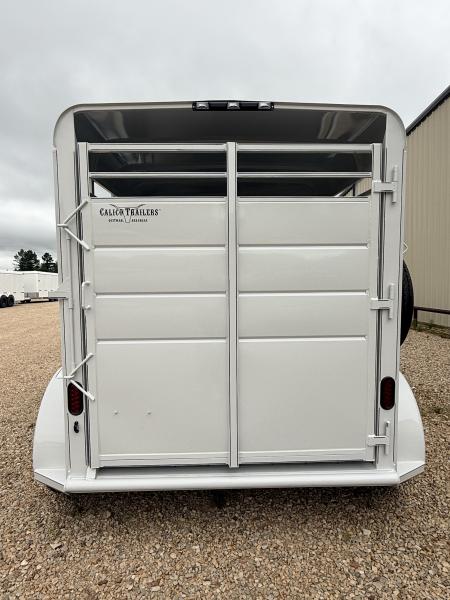 New 2026 Calico Trailers 6 ft x 12 ft Bumper Pull 2 Horse Slant GVWR 7k 3500# Axles Stock / Stock Combo Trailer Stock / Stock Combo Trailer