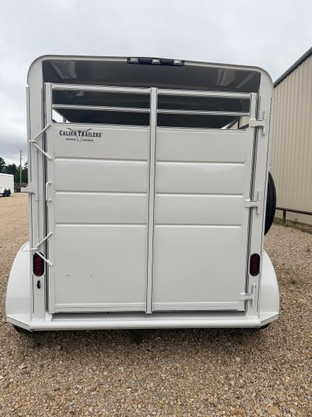 New 2026 Calico Trailers 6 ft x 12 ft Bumper Pull 2 Horse Slant GVWR 7k 3500# Axles Stock / Stock Combo Trailer Stock / Stock Combo Trailer