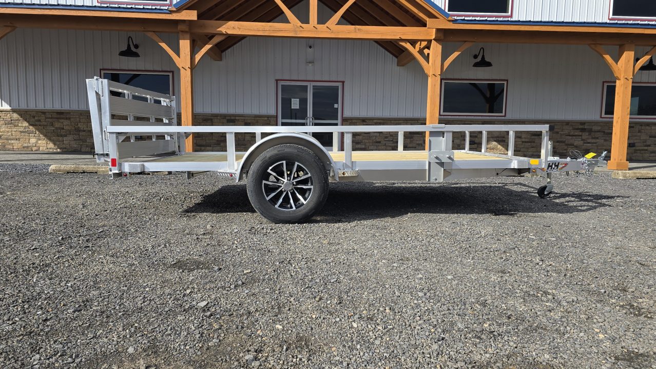 New 2026 H&H Trailers Aluminum Utility Trailer / 2990 GVWR / 76"x12'