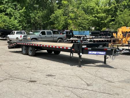 Used 2022 Sure-Trac 102  x 25' - HD LOW-PRO DECKOVER - 15K GVWR Trailer