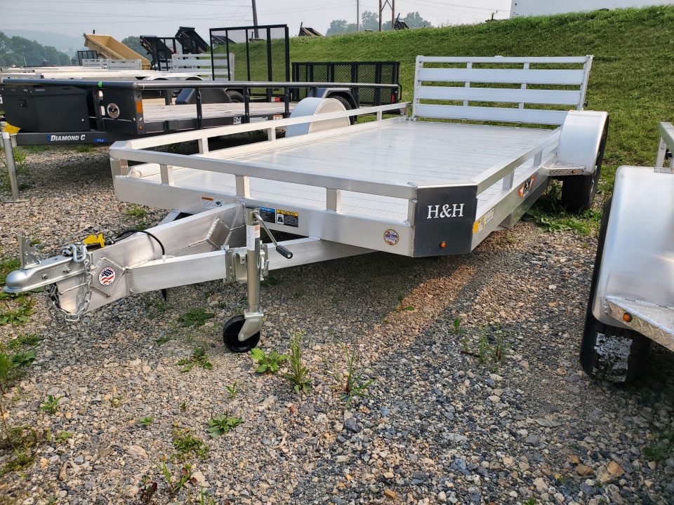 New 2026 H&H Trailers Low Side Utility Trailer / 2990 GVWR / 78"x14'