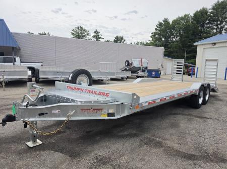 New 102 X 20+4 GALVANIZED DRIVE OVER EQUIPMENT TRAILER 8 K AXLES 2026 TRIUMPH