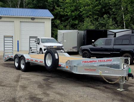 New 102 X 20+4 GALVANIZED DRIVE OVER EQUIPMENT TRAILER 8 K AXLES 2026 TRIUMPH
