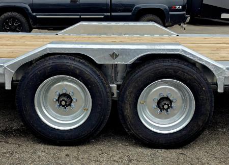 New 102 X 20+4 GALVANIZED DRIVE OVER EQUIPMENT TRAILER 8 K AXLES 2026 TRIUMPH