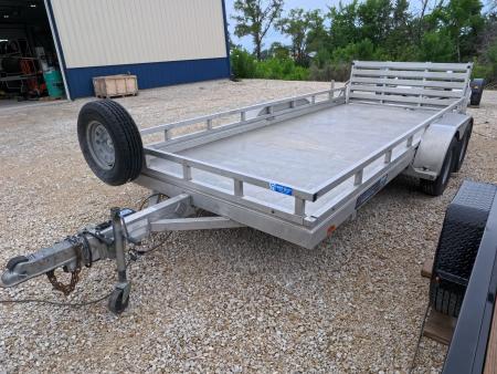 Used 2021 Aluma 78 x 16 ESA Utility Trailer Tandem Axle, 7K GVWR
