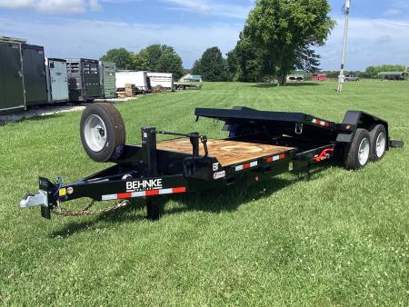 New 2027 Behnke HD Commercial 16+6 Gravity Tilt Equipment Trailer, 16K