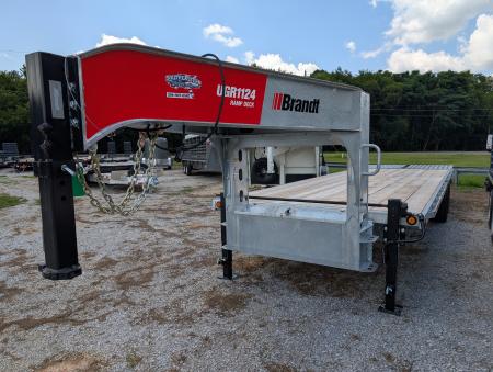 New 2026 Brandt UGR1124 Galvanized Gooseneck Deckover Trailer
