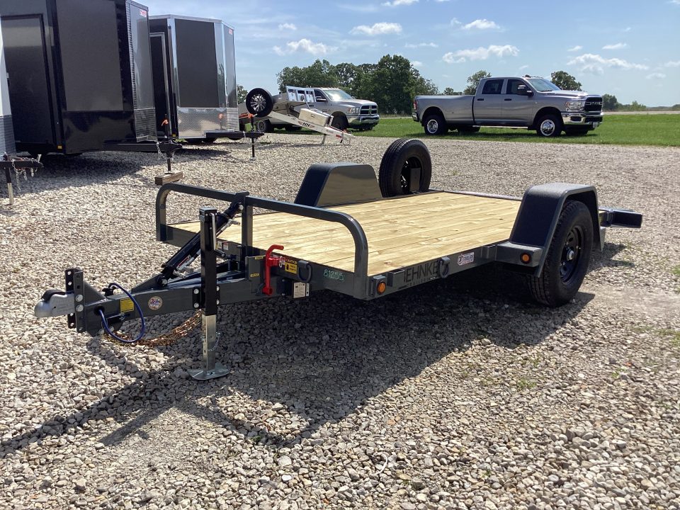 New 2027 Behnke HD Commercial 6x14 Single Axle Gravity Tilt Equipment Trailer, 7K