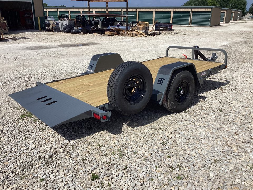 New 2027 Behnke HD Commercial 6x14 Single Axle Gravity Tilt Equipment Trailer, 7K