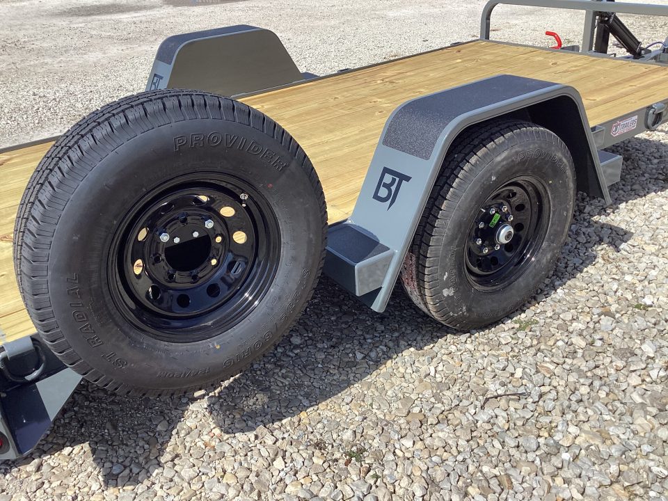 New 2027 Behnke HD Commercial 6x14 Single Axle Gravity Tilt Equipment Trailer, 7K