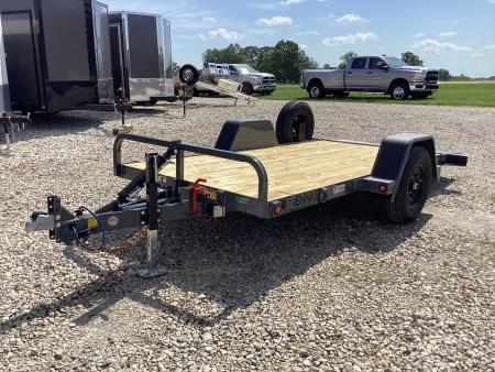 New 2027 Behnke HD Commercial 6x14 Single Axle Gravity Tilt Equipment Trailer, 7K