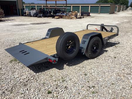 New 2027 Behnke HD Commercial 6x14 Single Axle Gravity Tilt Equipment Trailer, 7K