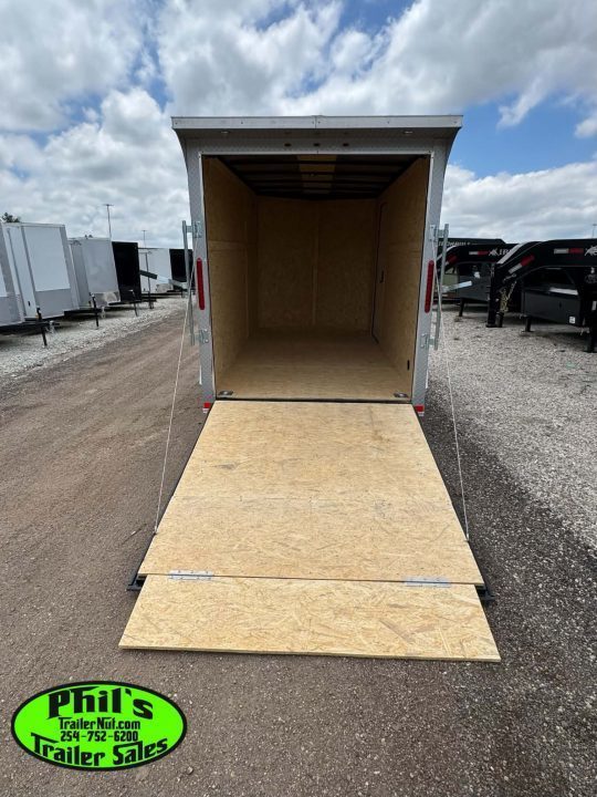 New 2026 6X12 ENCLOSED TRAILER Cargo / Enclosed Trailer REAR WING & SCREWLESS .080 EXTERIOR!