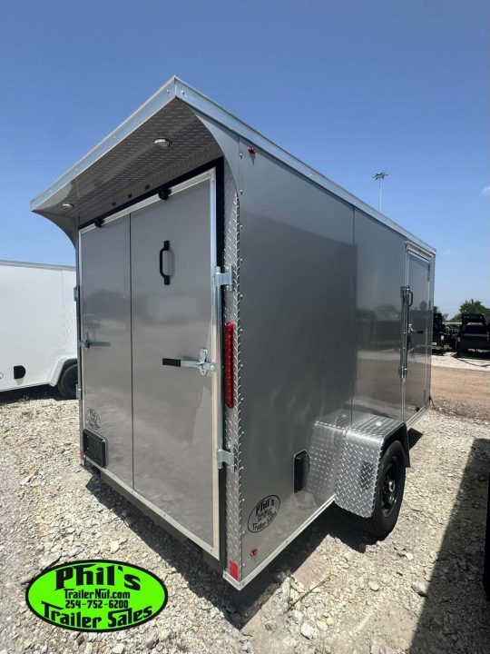 New 2026 6X12 ENCLOSED TRAILER Cargo / Enclosed Trailer REAR WING & SCREWLESS .080 EXTERIOR!