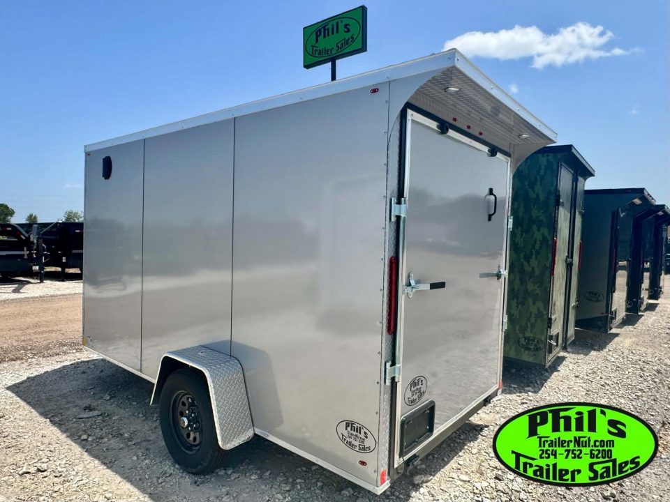 New 2026 6X12 ENCLOSED TRAILER Cargo / Enclosed Trailer REAR WING & SCREWLESS .080 EXTERIOR!