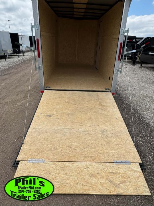 New 2026 6X12 ENCLOSED TRAILER Cargo / Enclosed Trailer REAR WING & SCREWLESS .080 EXTERIOR!
