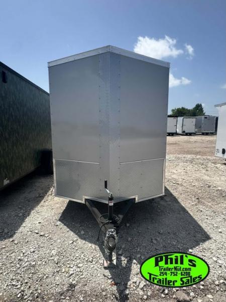 New 2026 6X12 ENCLOSED TRAILER Cargo / Enclosed Trailer REAR WING & SCREWLESS .080 EXTERIOR!