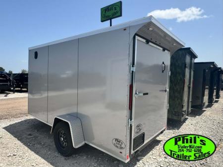 New 2026 6X12 ENCLOSED TRAILER Cargo / Enclosed Trailer REAR WING & SCREWLESS .080 EXTERIOR!