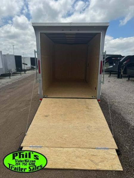 New 2026 6X12 ENCLOSED TRAILER Cargo / Enclosed Trailer REAR WING & SCREWLESS .080 EXTERIOR!