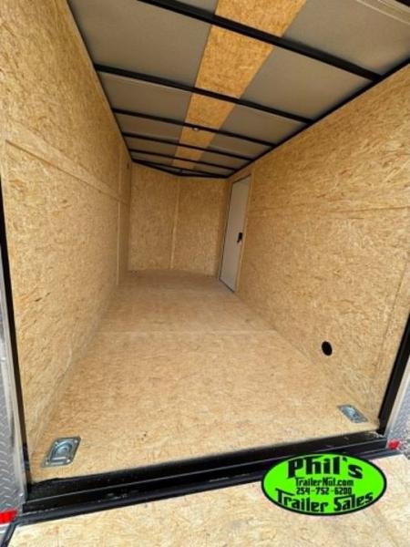 New 2026 6X12 ENCLOSED TRAILER Cargo / Enclosed Trailer REAR WING & SCREWLESS .080 EXTERIOR!