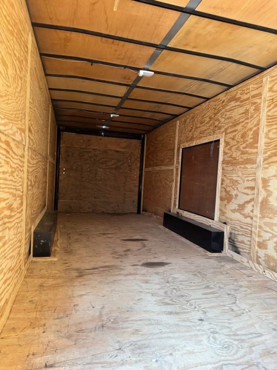Used USED 2025 8.5X28 ENCLOSED CAR HAULER WITH ESCAPE DOOR Cargo / Enclosed Trailer