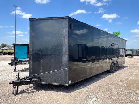 Used USED 2025 8.5X28 ENCLOSED CAR HAULER WITH ESCAPE DOOR Cargo / Enclosed Trailer